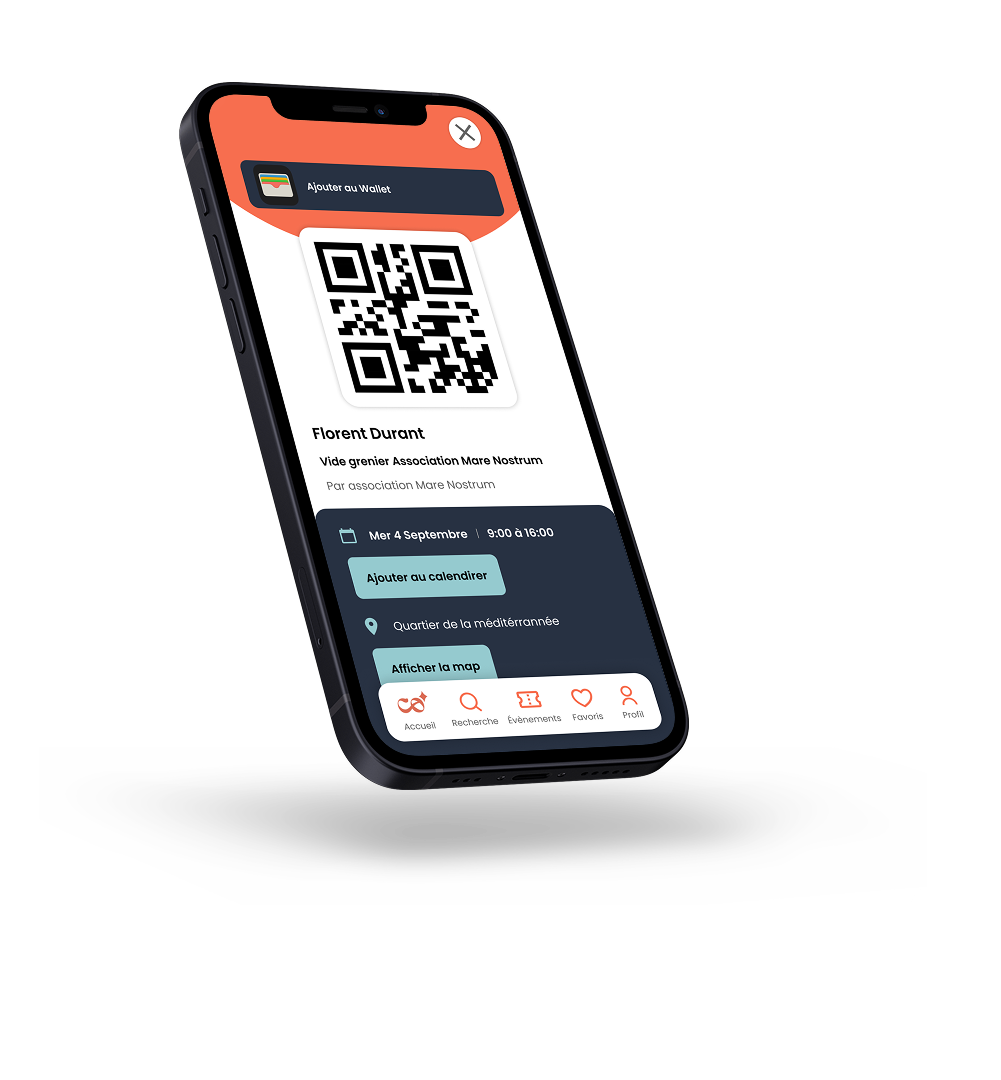 Partage par QR code
